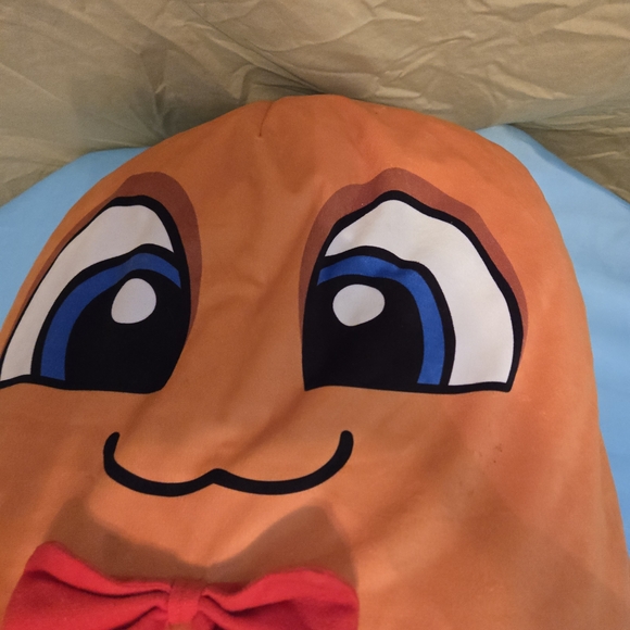 Jumbo Corndog Plush Bean Bag Stuffed Animal 50”  Classic Toy Carnival Bow Tie - Picture 11 of 16